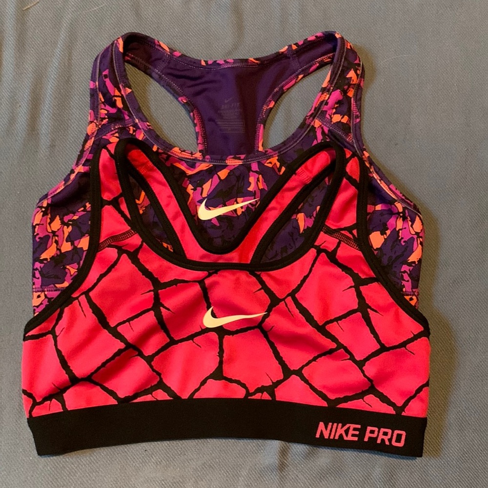 Nike Pro DriFit Sports Bra, Bundle of 2